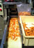 Dried mango cutting 