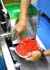 Dice cutting jelly into 20mm 