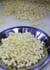 Dice cutting cheese into 5mm 